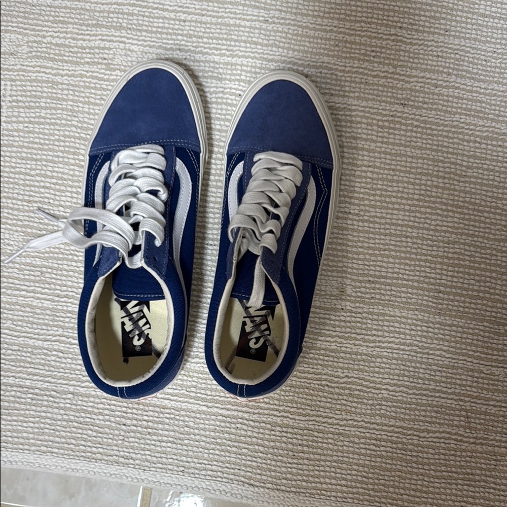 Vans Blue and White Classic Sneakers